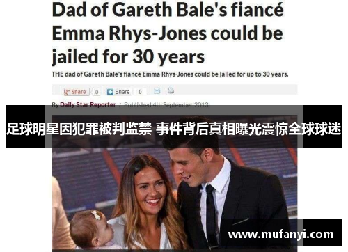 足球明星因犯罪被判监禁 事件背后真相曝光震惊全球球迷